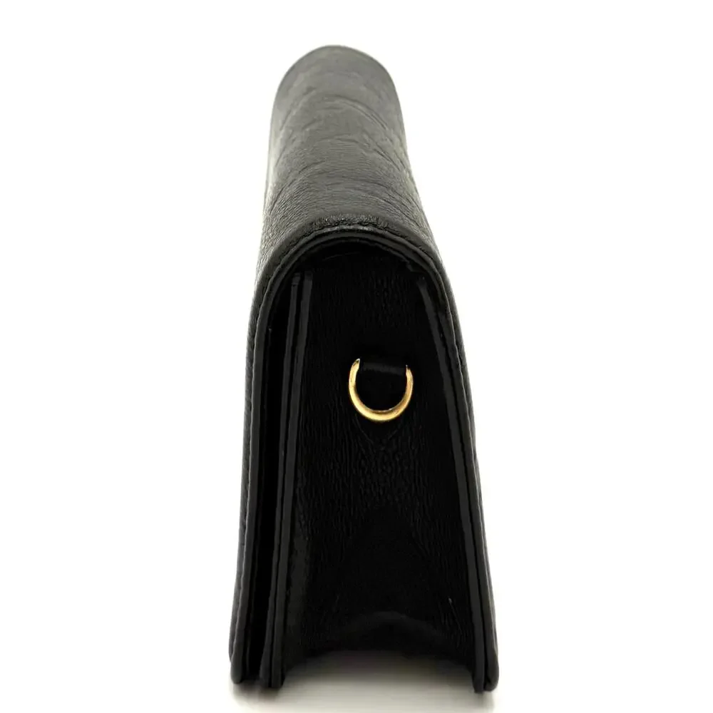 Lily Empreinte Leather Wallet on Chain